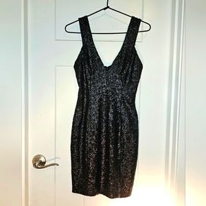 Dress the Population XS black SEQUIN dress  New Years Eve